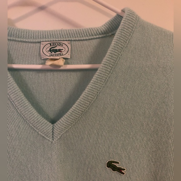 Vintage IZOD Lacoste V Neck Sweater - Picture 5 of 7